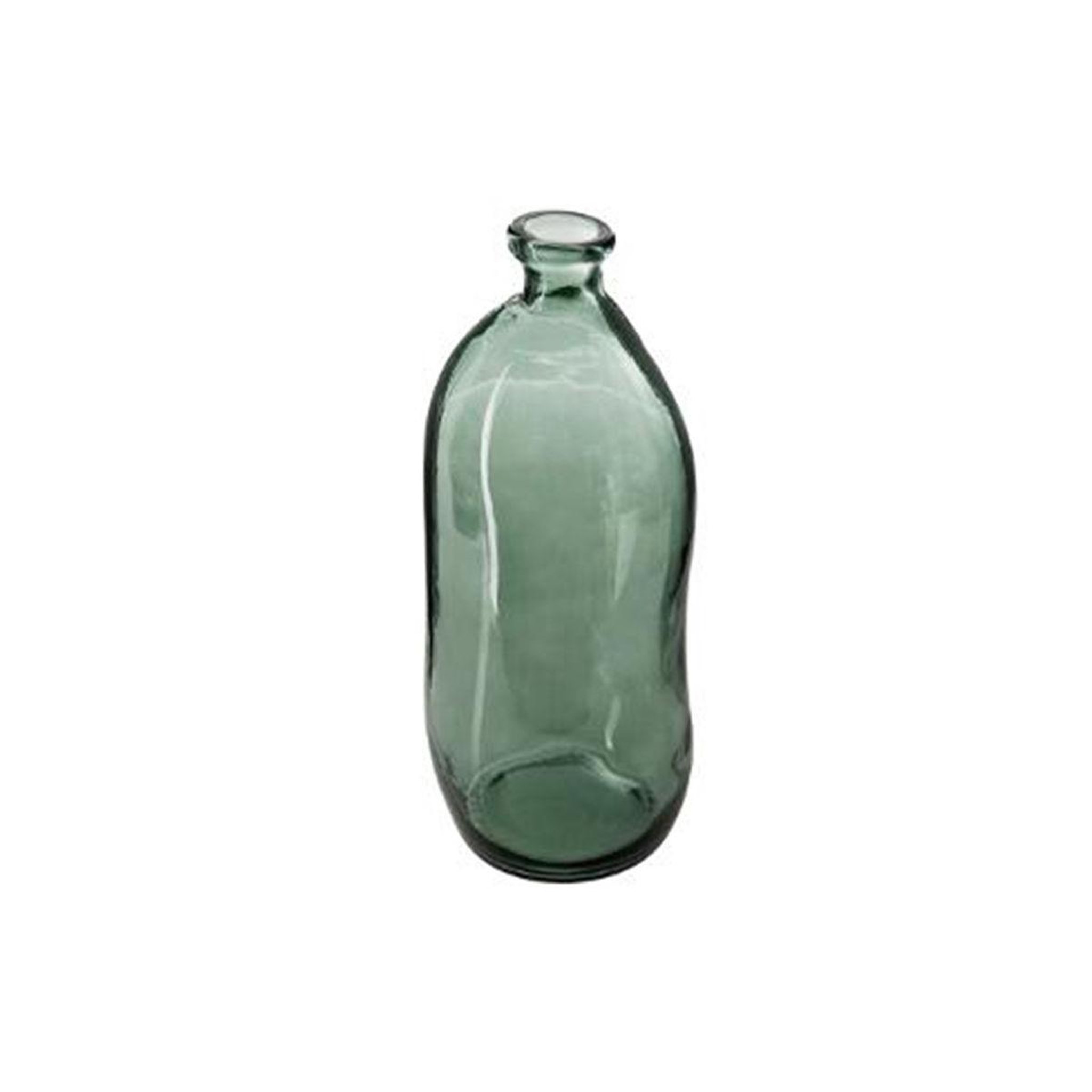 ATMOSPHERA Vase en verre recyclé  bouteille  51cm kaki