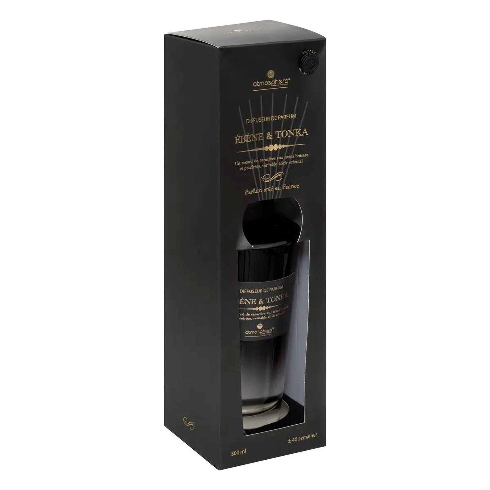 Voir la diapositive 2 : ATMOSPHERA Diffuseur de parfum  alma  500ml ébène & tonka