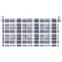 Voir la diapositive 4 : VIDAXL Coussin de banc de jardin motif a carreaux gris 120x50x3 cm