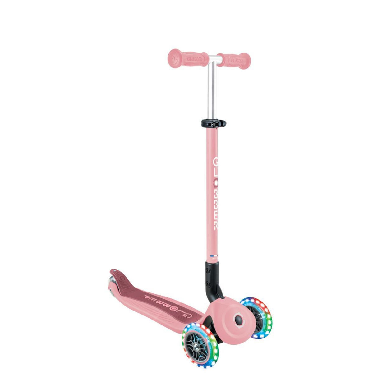 Globber Trottinette Go Up Active Lights 360° pastel rose