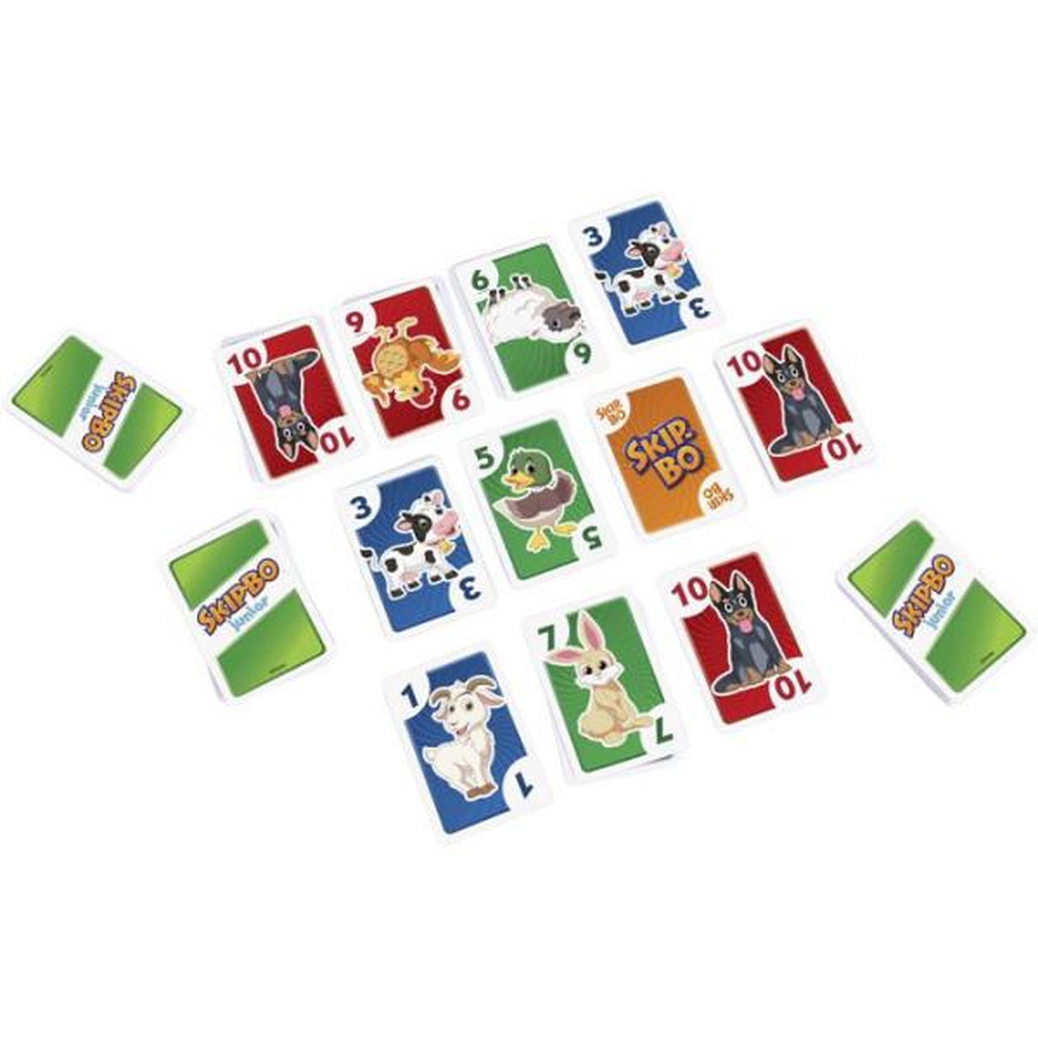 Voir la diapositive 3 : MATTEL Skip-Bo Junior - Jeu de cartes - Mattel Games - 2 niveaux de jeu, 112 cartes - Dès 5 ans