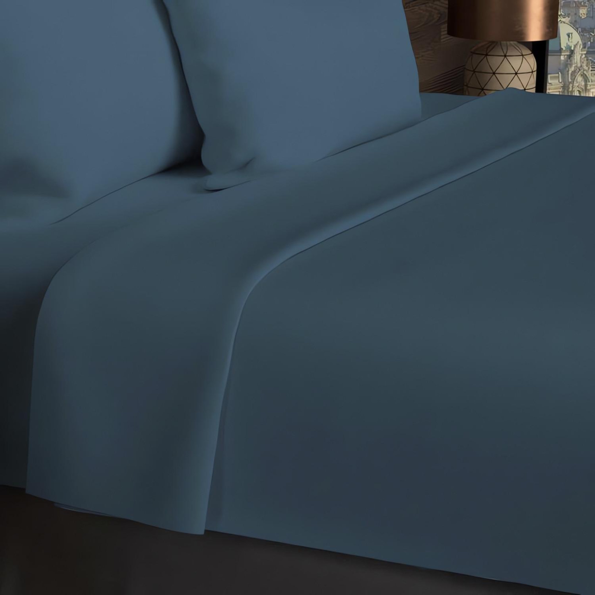 Voir la diapositive 1 : SOLEIL D'OCRE Drap plat en coton 57 fils UNI, par Soleil d'ocre