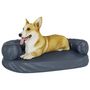 Voir la diapositive 3 : VIDAXL Lit pour chien ergonomique Mousse Bleu fonce 75x53cm Similicuir