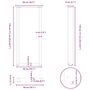 Voir la diapositive 6 : VIDAXL Pieds de table basse forme de U 2 pcs noir 50x(110-111)cm acier