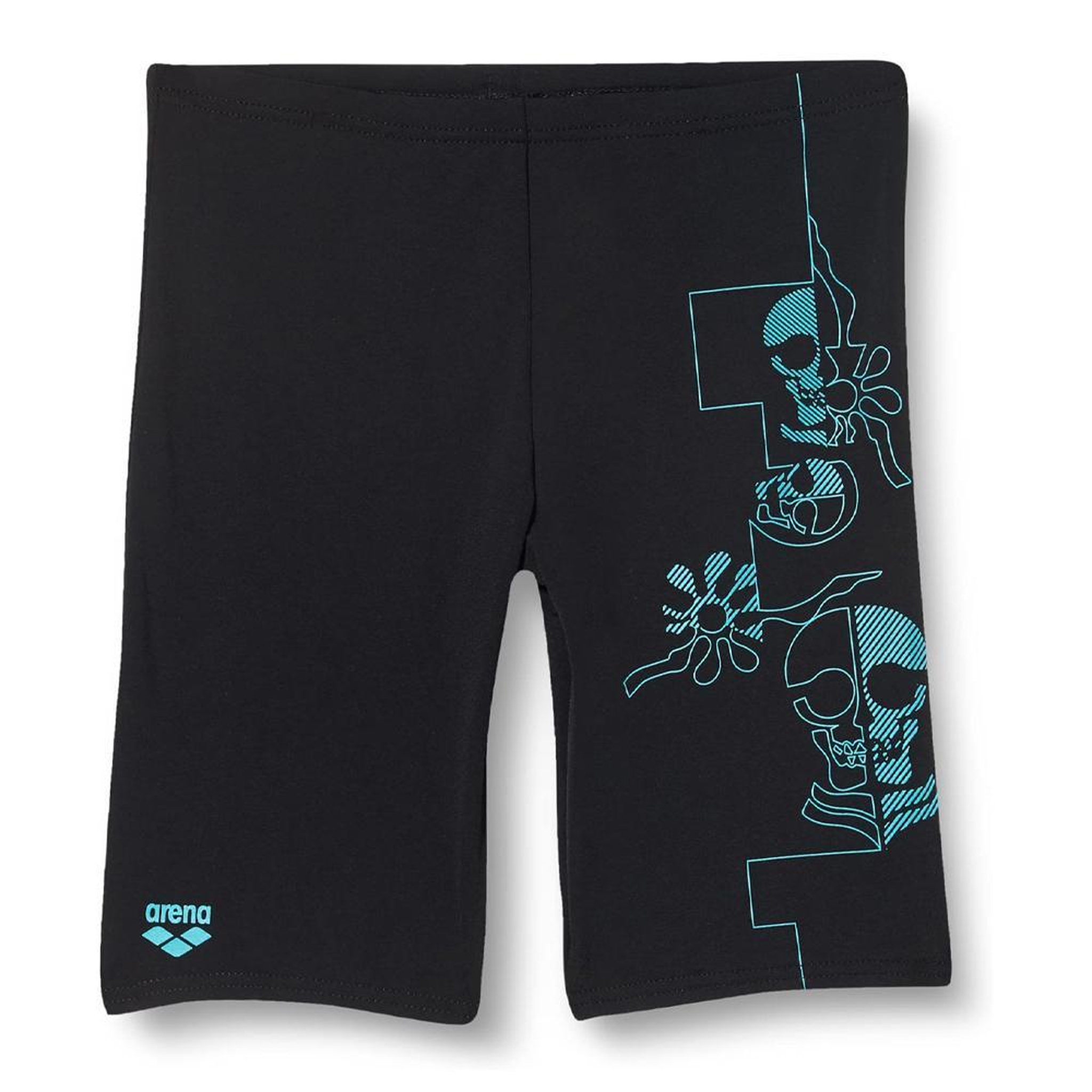 Voir la diapositive 1 : ARENA Boxer de bain Noir/Bleu Garçon Arena Scary