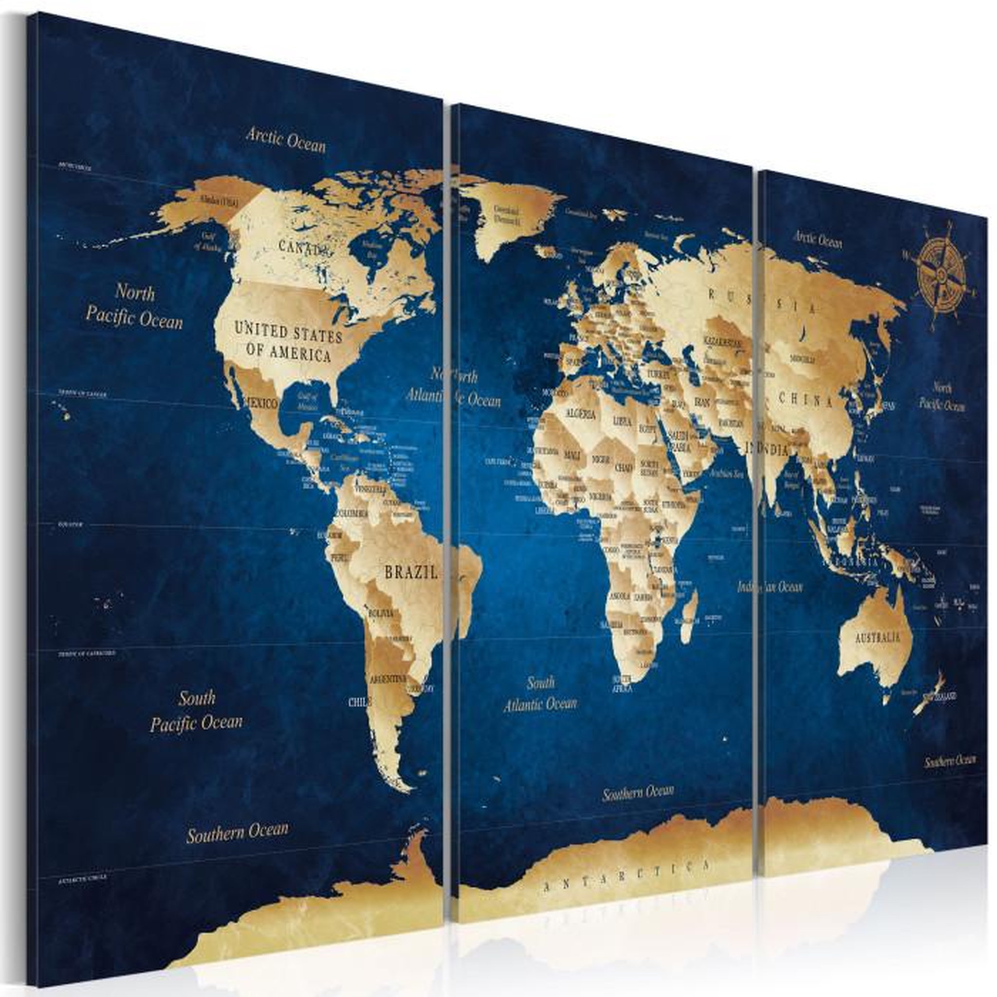 Paris Prix Tableau Imprimé  The Dark Blue Depths. Coloris disponibles : Multicolore