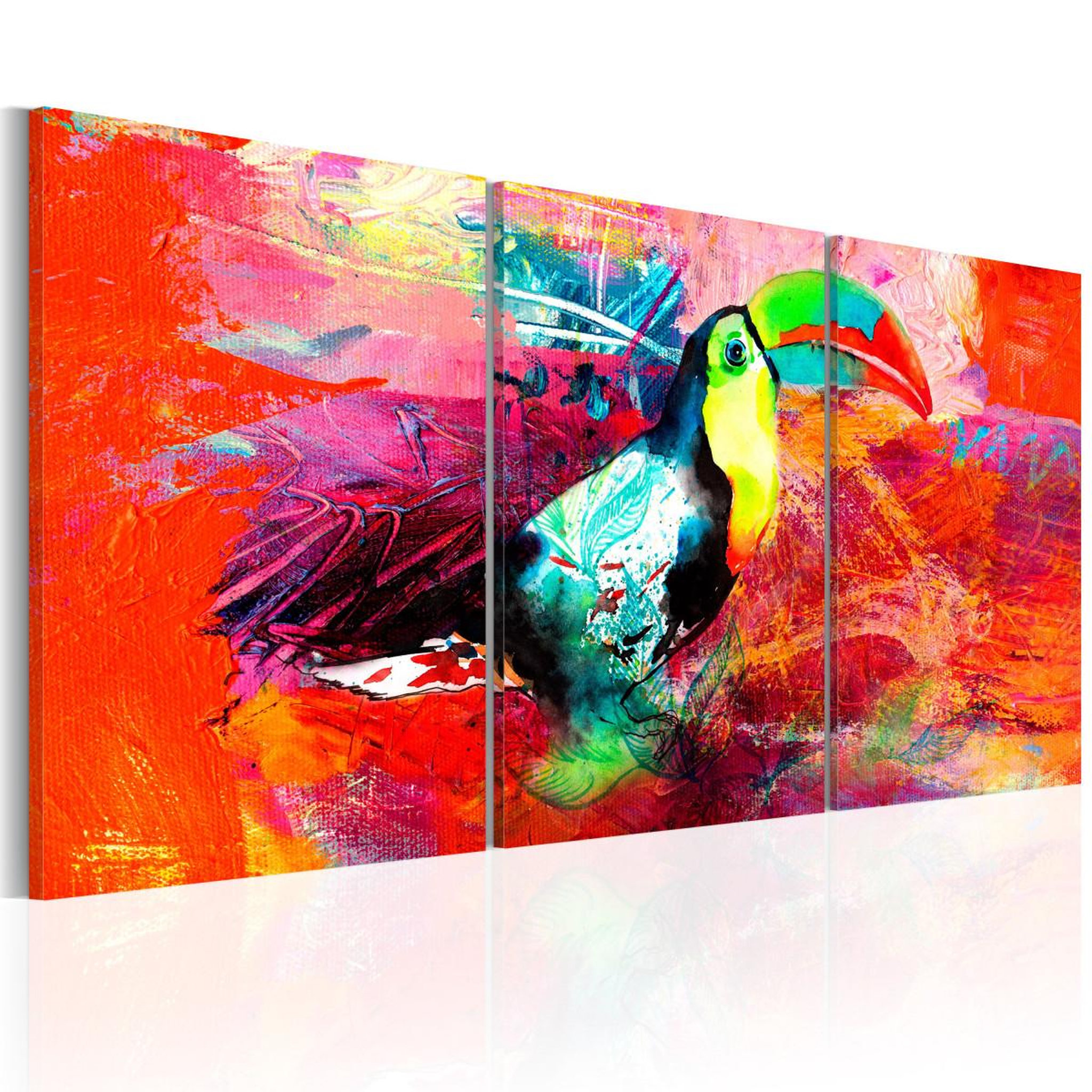 Voir la diapositive 1 : Paris Prix Tableau Imprimé  Colourful Toucan