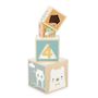 Voir la diapositive 3 : Juratoys-Janod Pyramide 6 cubes Pure en bois