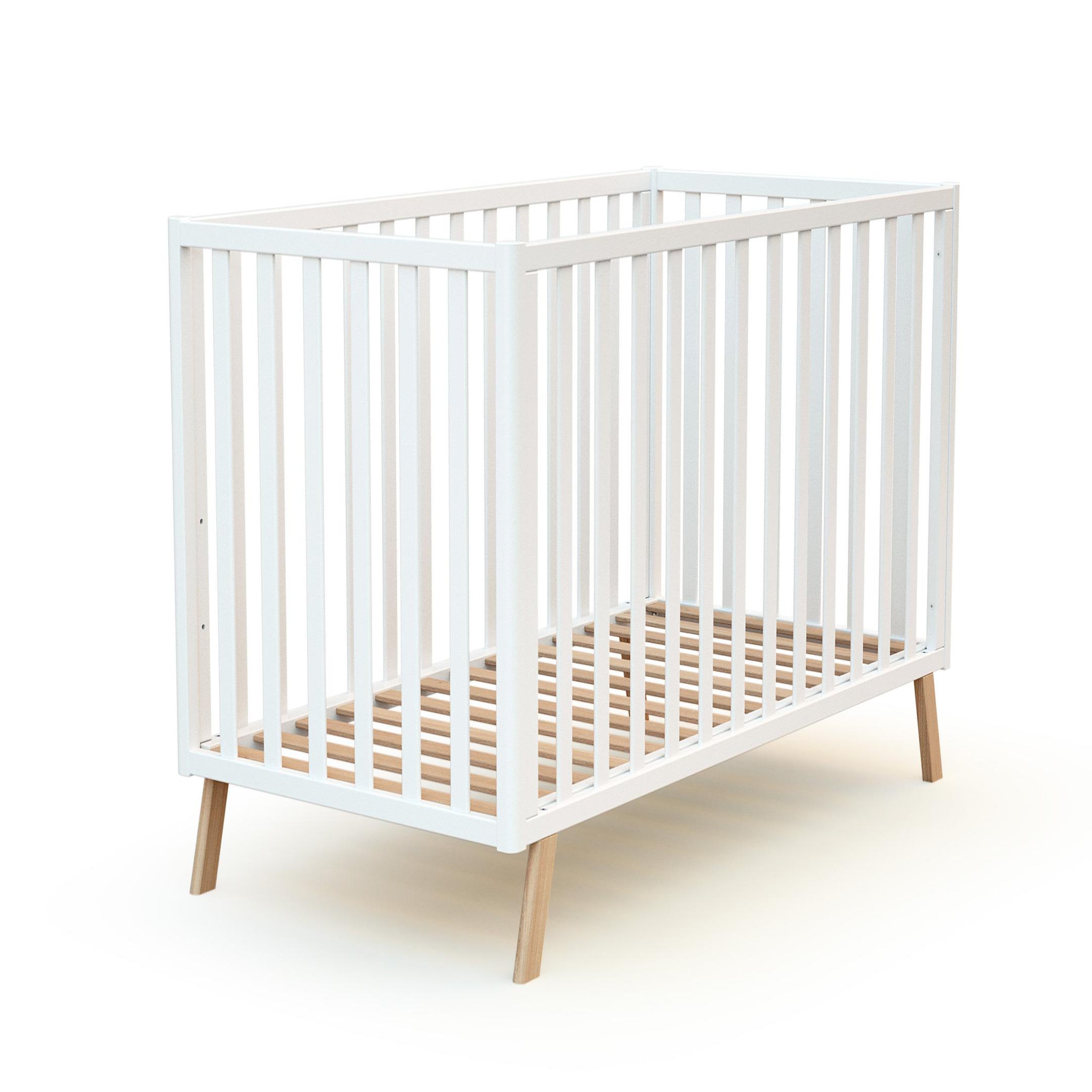 Voir la diapositive 4 : AT4 Lit bébé évolutif CONFORT en bois