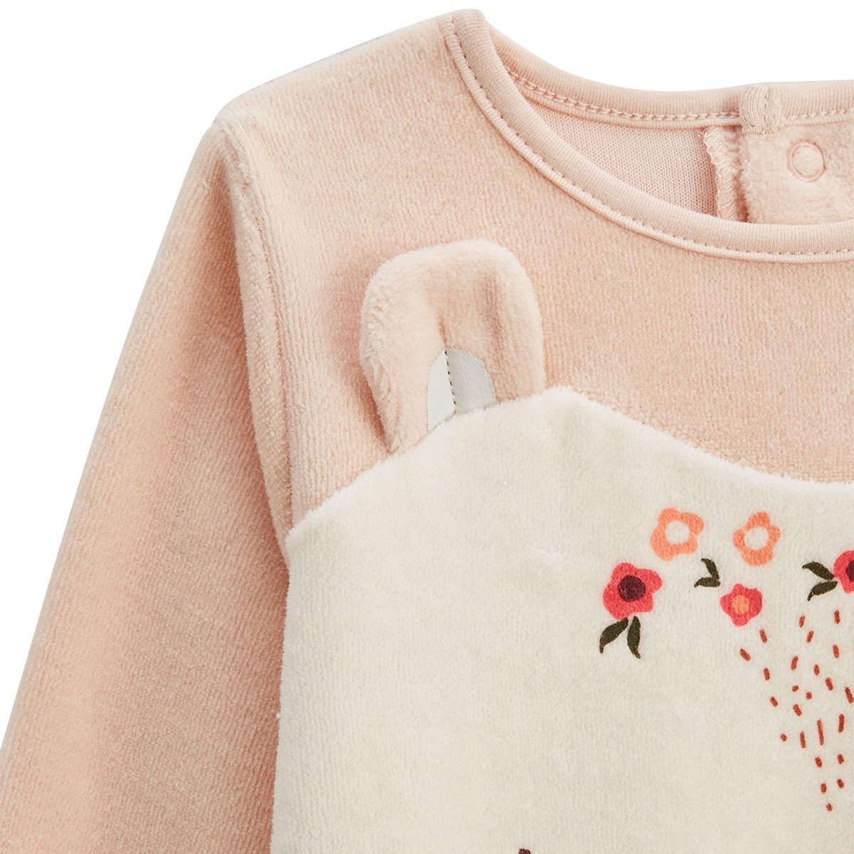 Petit Béguin Lot de 2 pyjamas enfant 2 pièces en velours avec pieds retroussables Manouk