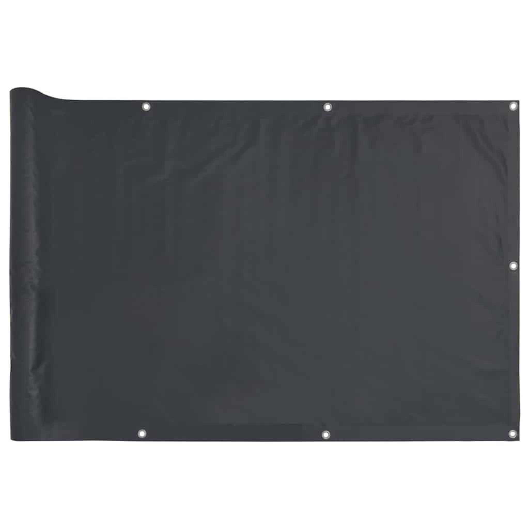 Voir la diapositive 2 : VIDAXL Ecran d'intimite de balcon anthracite 500x75 cm PVC