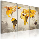 Paris Prix Tableau Imprimé 3 Panneaux  Continents Ensoleillés. Coloris disponibles : Multicolore