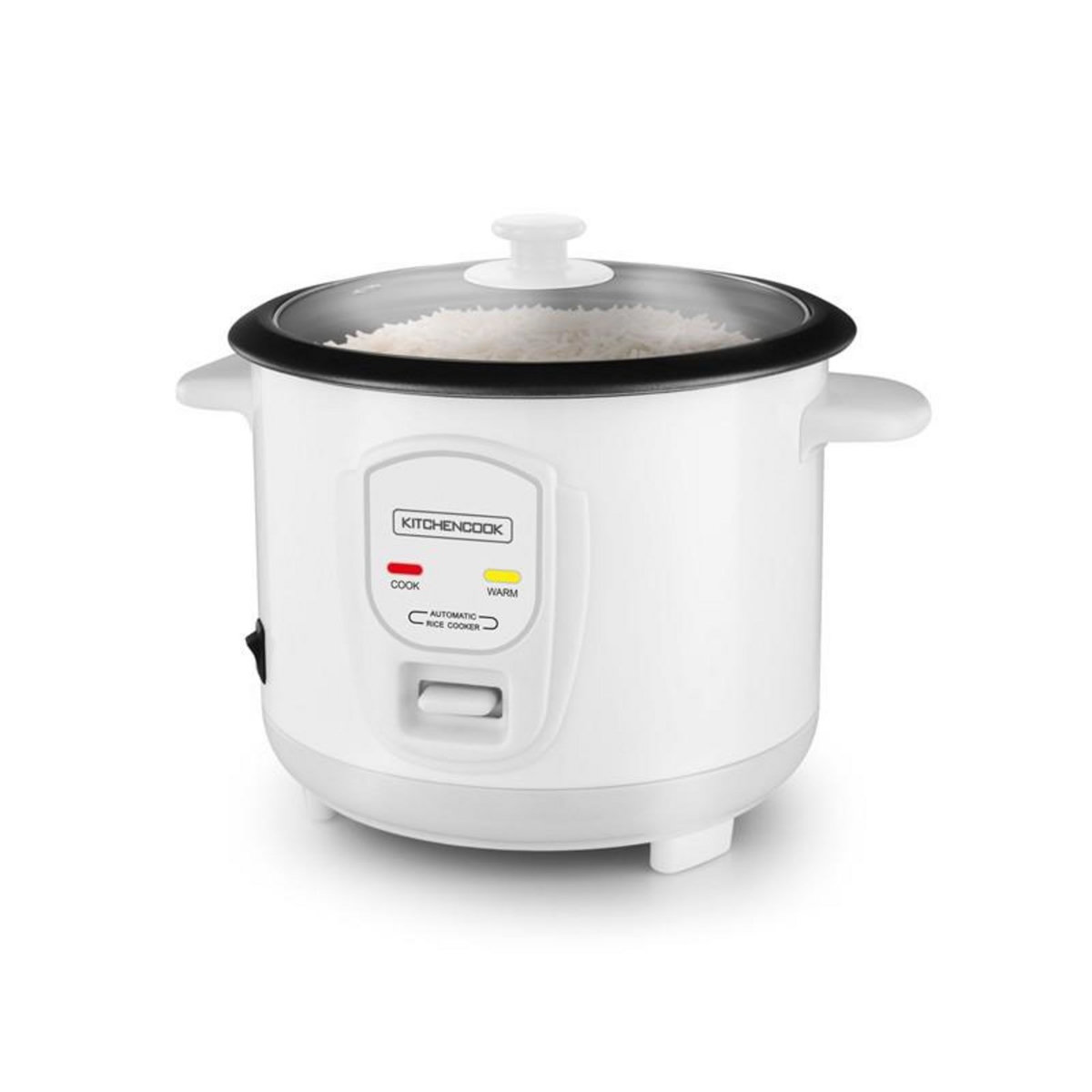 KITCHENCOOK Kitchencook - Cuiseur à Riz 1l - 400w - Cuve Métal - Maintien Au Chaud - Corps En Métal - Revêtement Antiadhésif