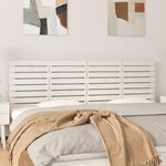 VIDAXL Tete de lit murale Blanc 206x3x63 cm Bois massif de pin