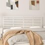 Voir la diapositive 1 : VIDAXL Tete de lit murale Blanc 206x3x63 cm Bois massif de pin