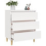 Voir la diapositive 5 : VIDAXL Buffet Blanc 60x35x70 cm Bois d'ingenierie