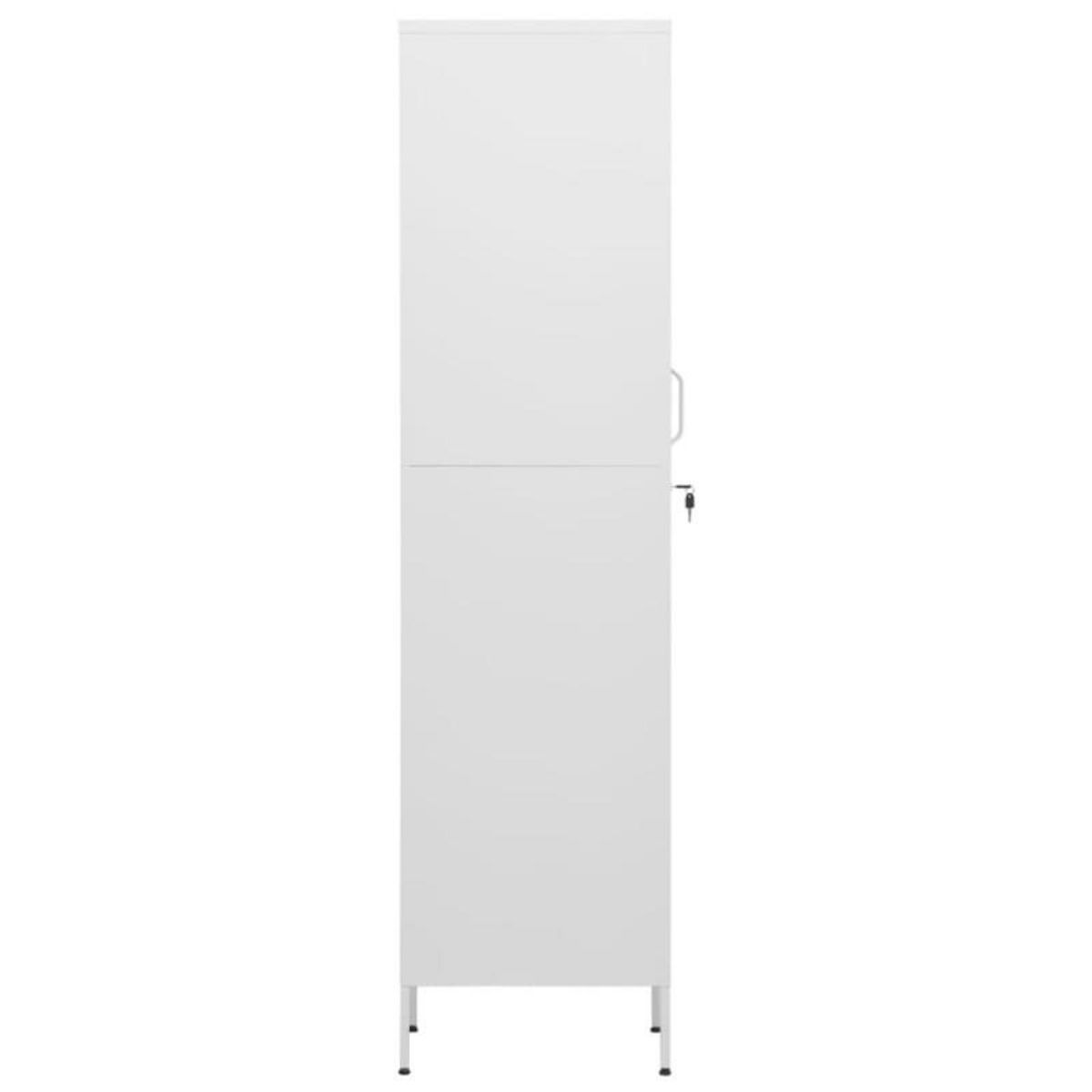 VIDAXL Armoire à casiers Blanc 35x46x180 cm Acier
