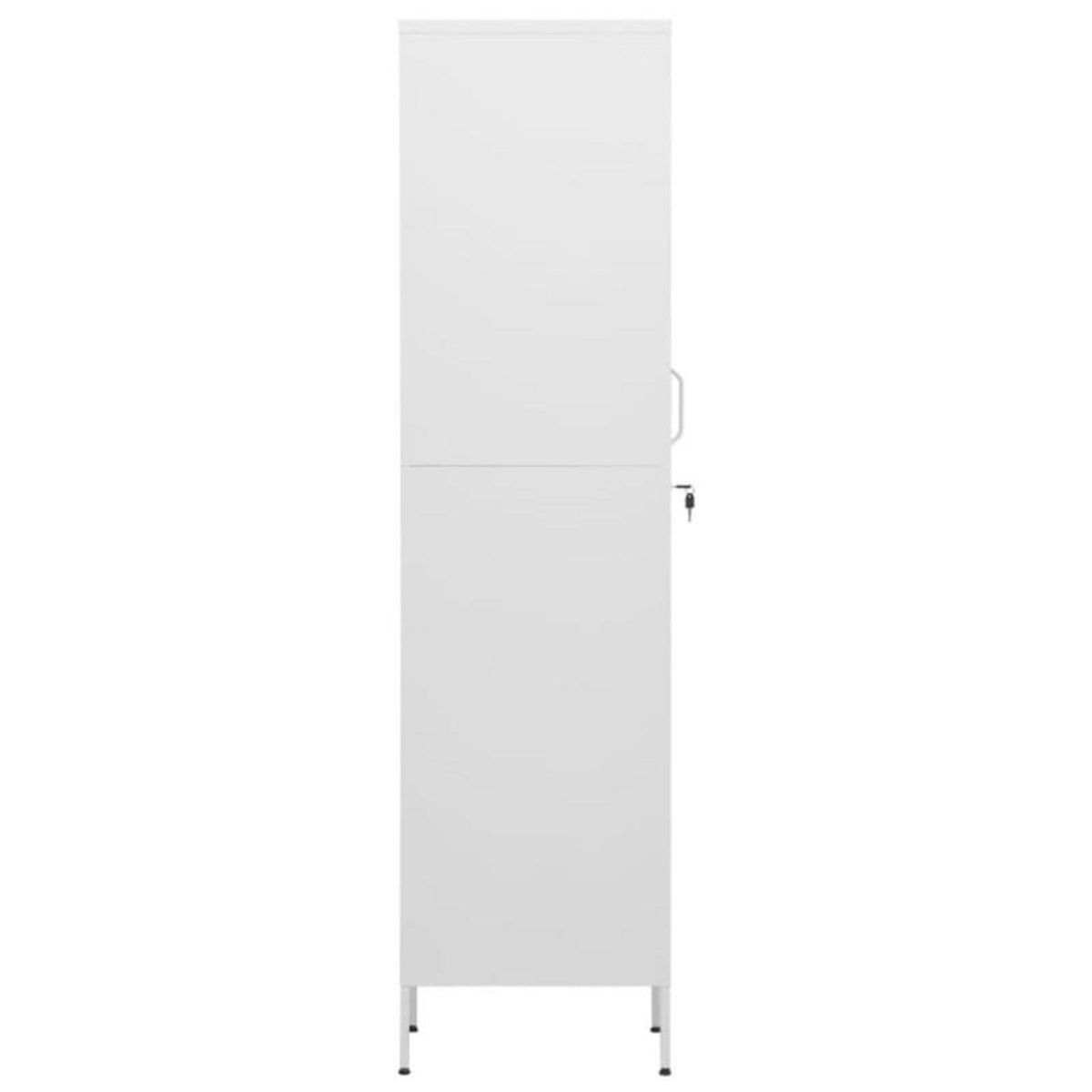 VIDAXL Armoire à casiers Blanc 35x46x180 cm Acier