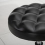 Voir la diapositive 6 : HOMCOM HOMCOM Tabouret massage à roulettes réglable en hauteur pivotant 360° assise synthétique capitonnée noire