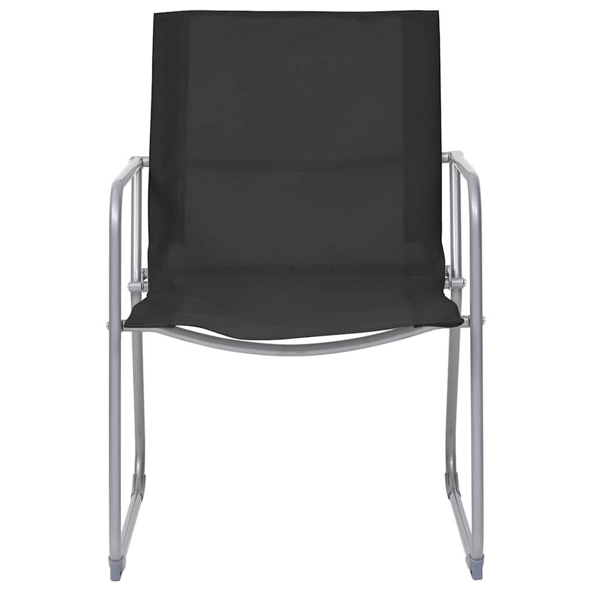 Voir la diapositive 6 : VIDAXL Salon de jardin 4 pcs Tissu et acier Noir