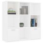 Voir la diapositive 3 : VIDAXL Bibliotheque Blanc 98x30x98 cm Bois d'ingenierie