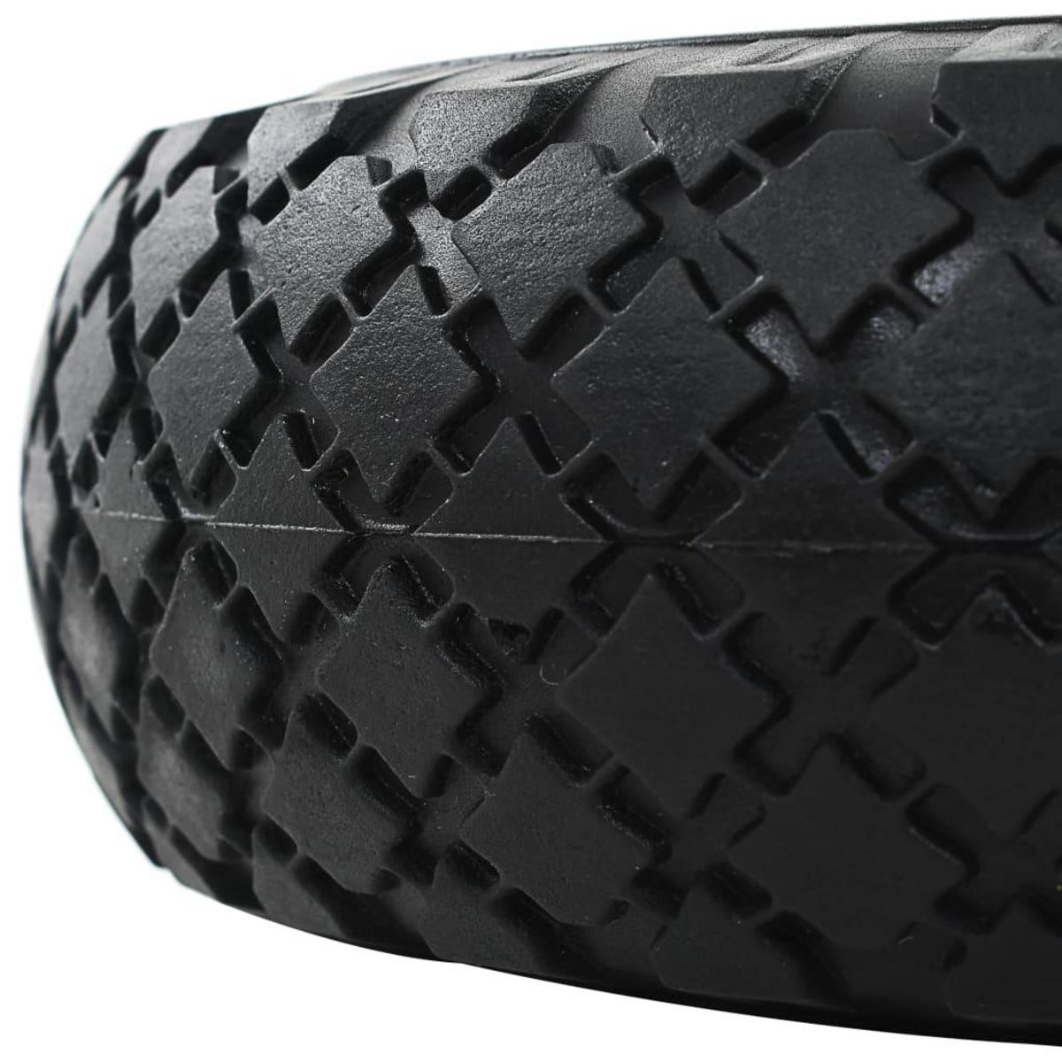 VIDAXL Roue de diable 4 pcs PU solide 3.00-4 (260 x 85 mm)