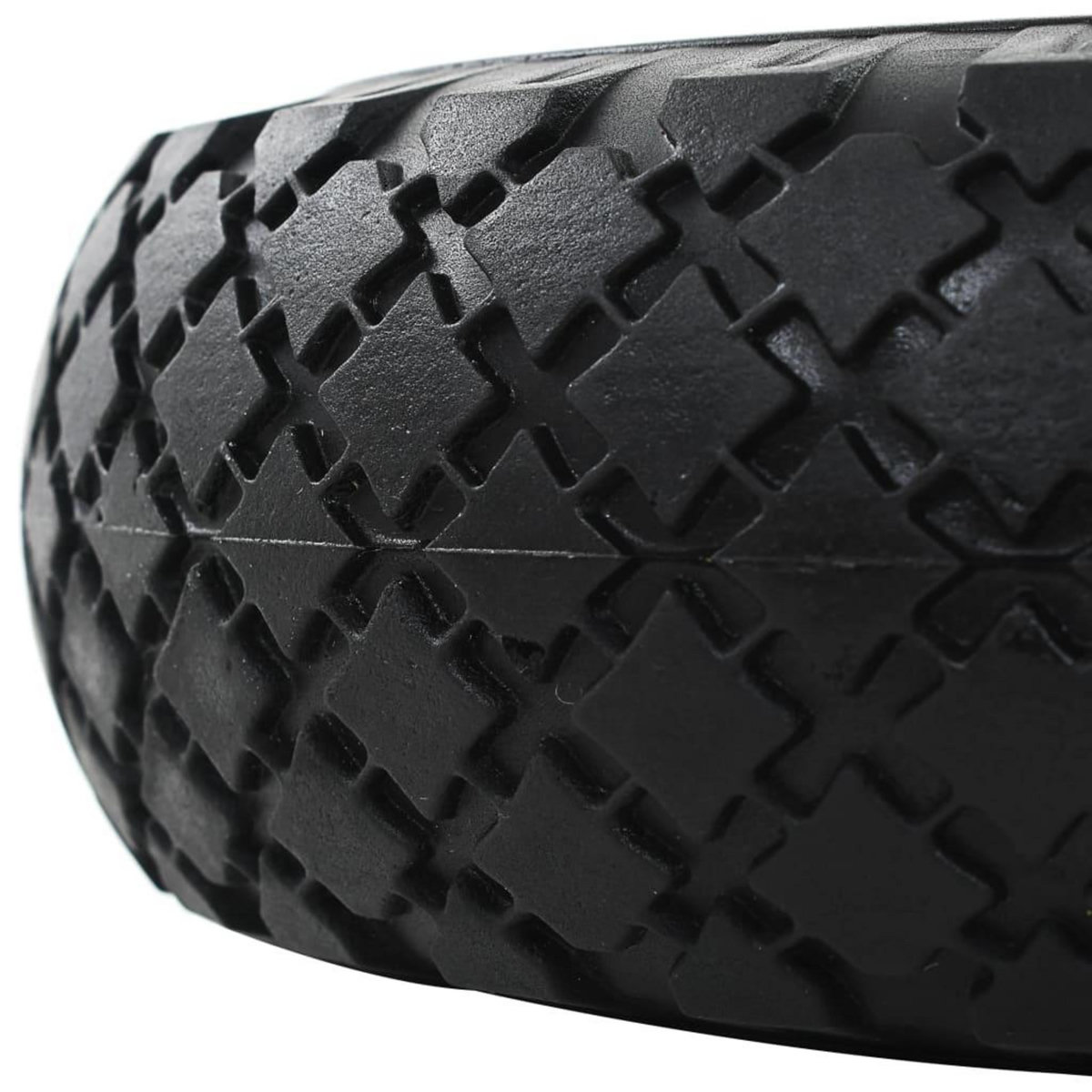 VIDAXL Roue de diable 4 pcs PU solide 3.00-4 (260 x 85 mm)