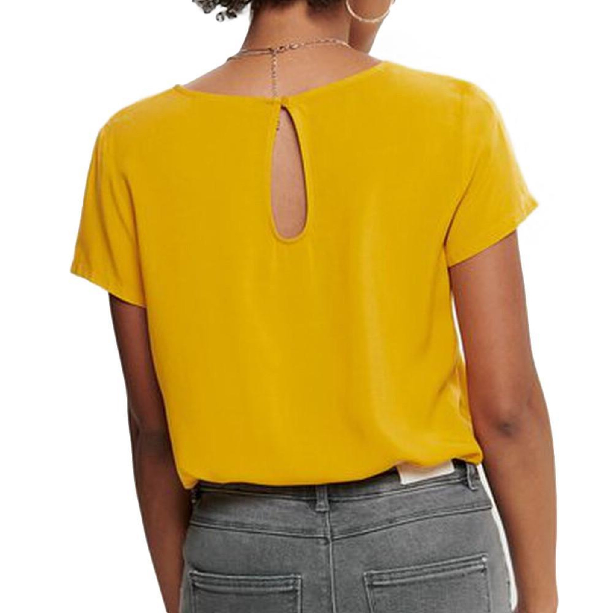 Voir la diapositive 2 : Only Top Jaune moutarde Femme Only First