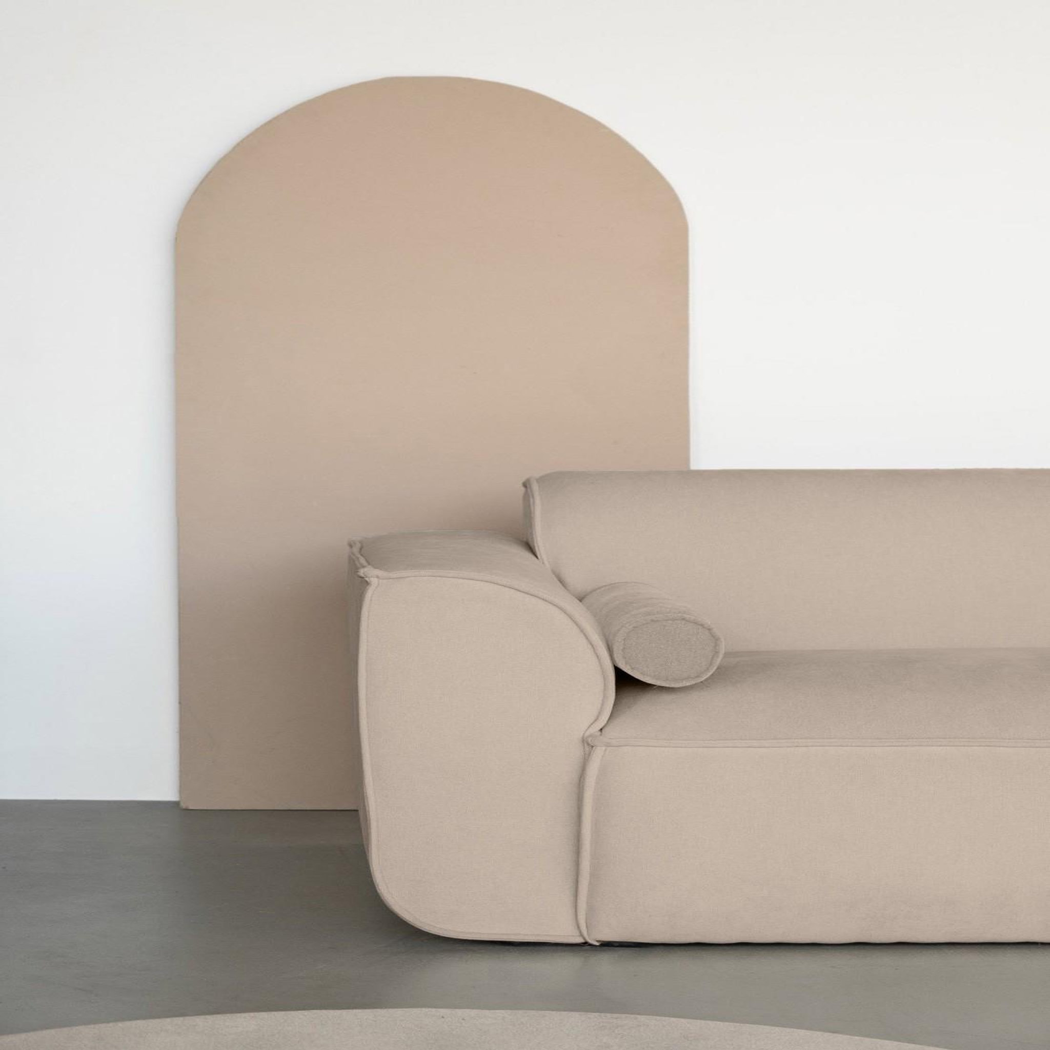 Voir la diapositive 2 : BEST MOBILIER Felix - module d'assise gauche en tissu texturé