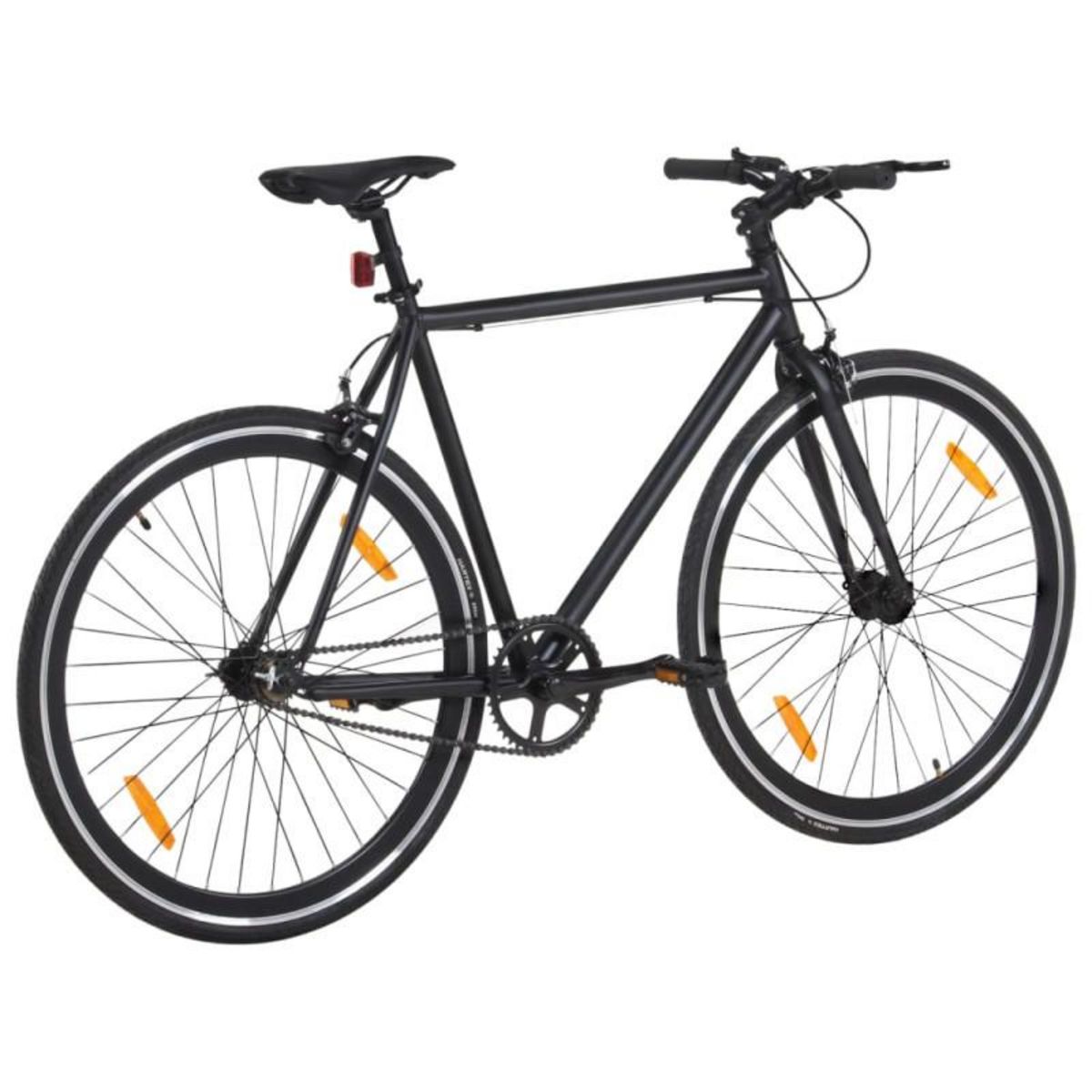 VIDAXL Vélo à pignon fixe noir 700c 51 cm