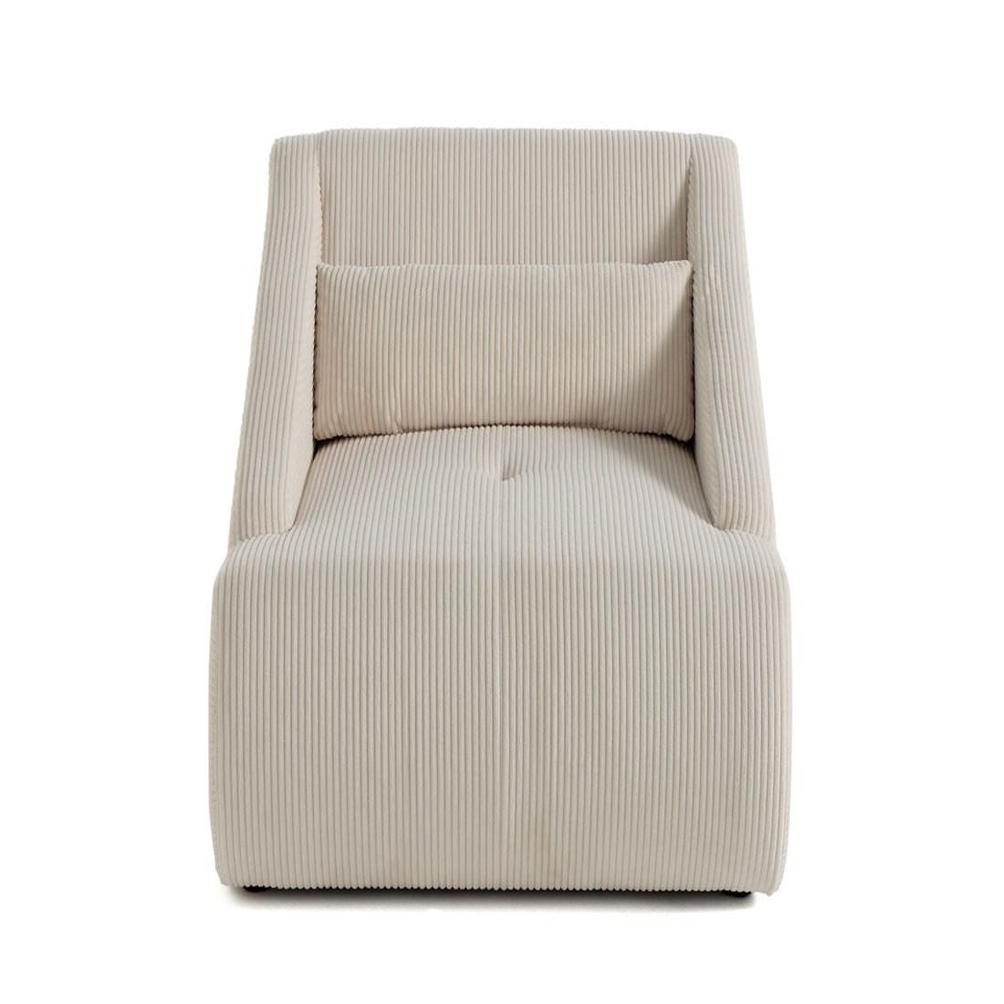 Voir la diapositive 1 : LISA DESIGN Onyx - fauteuil - en velours côtelé
