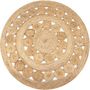 Voir la diapositive 1 : VIDAXL Tapis Jute design tresse 120 cm Rond