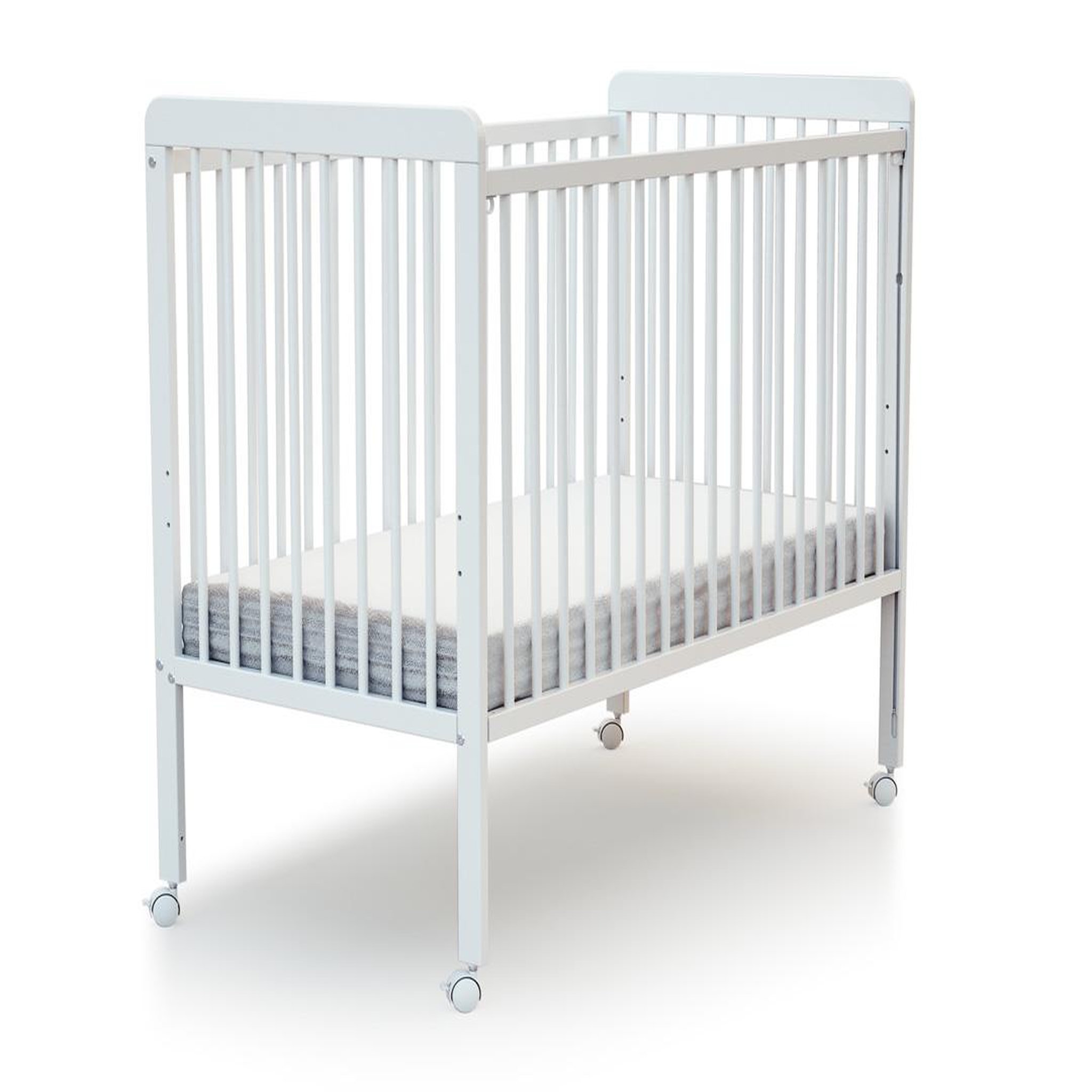 Voir la diapositive 4 : AT4 Lit bébé coulissant en bois avec matelas ESSENTIEL 60 x 120 cm