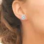 SC CRYSTAL Boucles d'oreilles ornées de Cristaux scintillants par SC Crystal