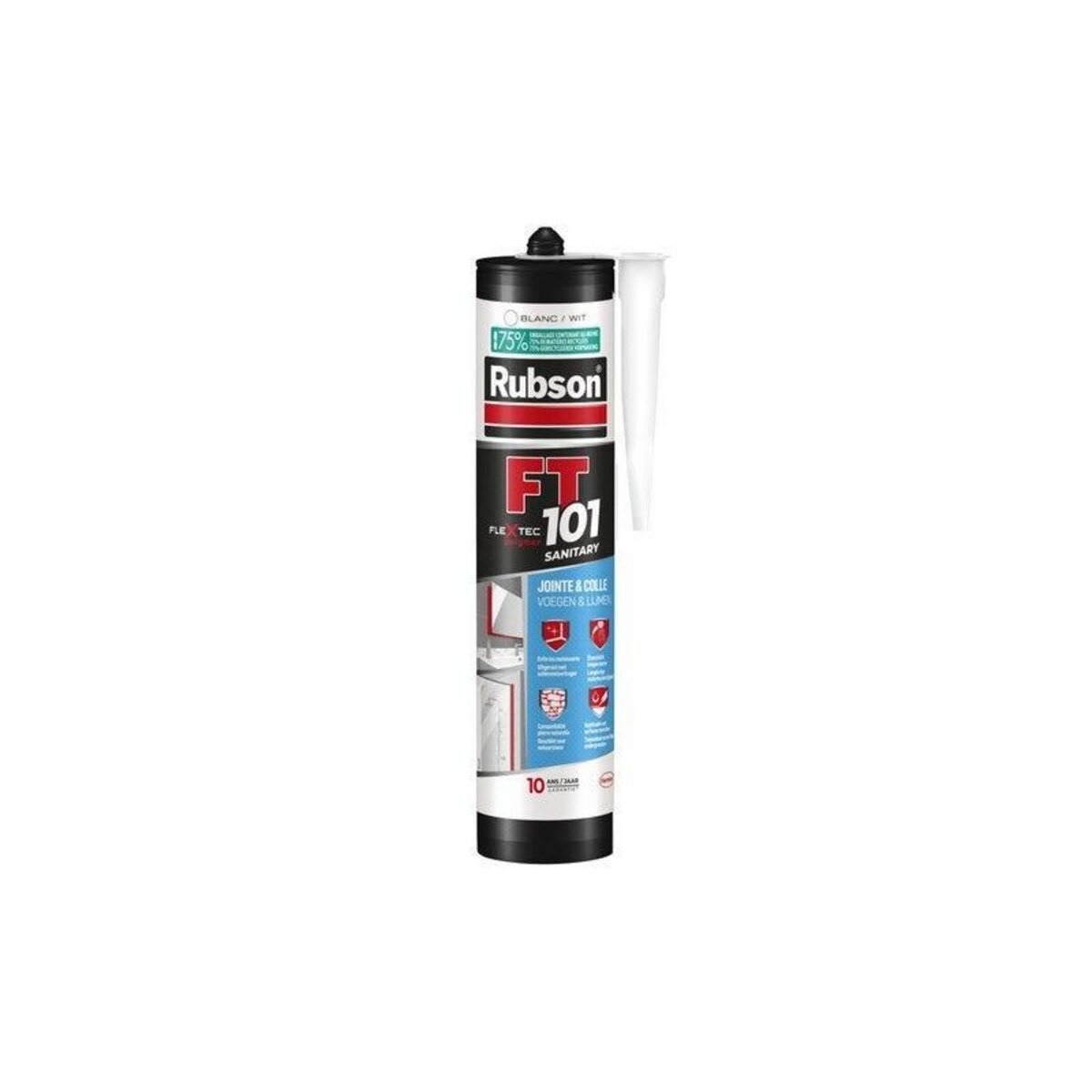rubson Mastic sanitaire anti moisissure RUBSON Flextec blanc cartouche 280ml