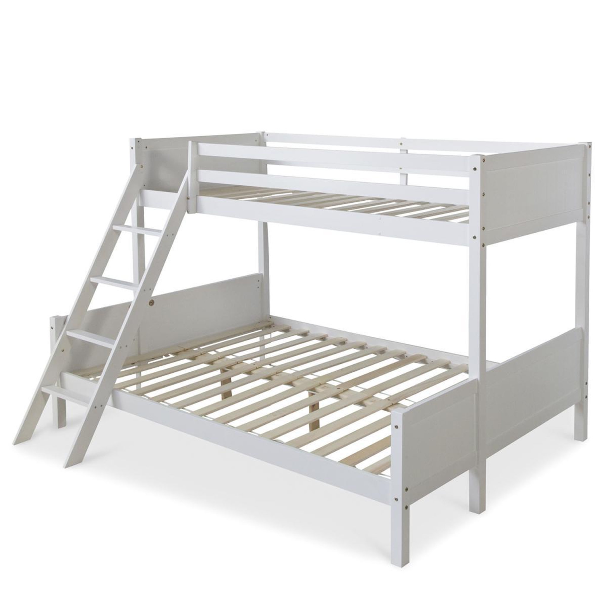 Voir la diapositive 2 : HomeStyle4U Lit Superposé 90x200 et 140x200 - 2 Matelas