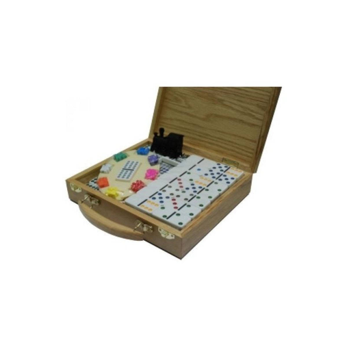 Hot Games HOT GAMES Coffret de dominos train Mexicain