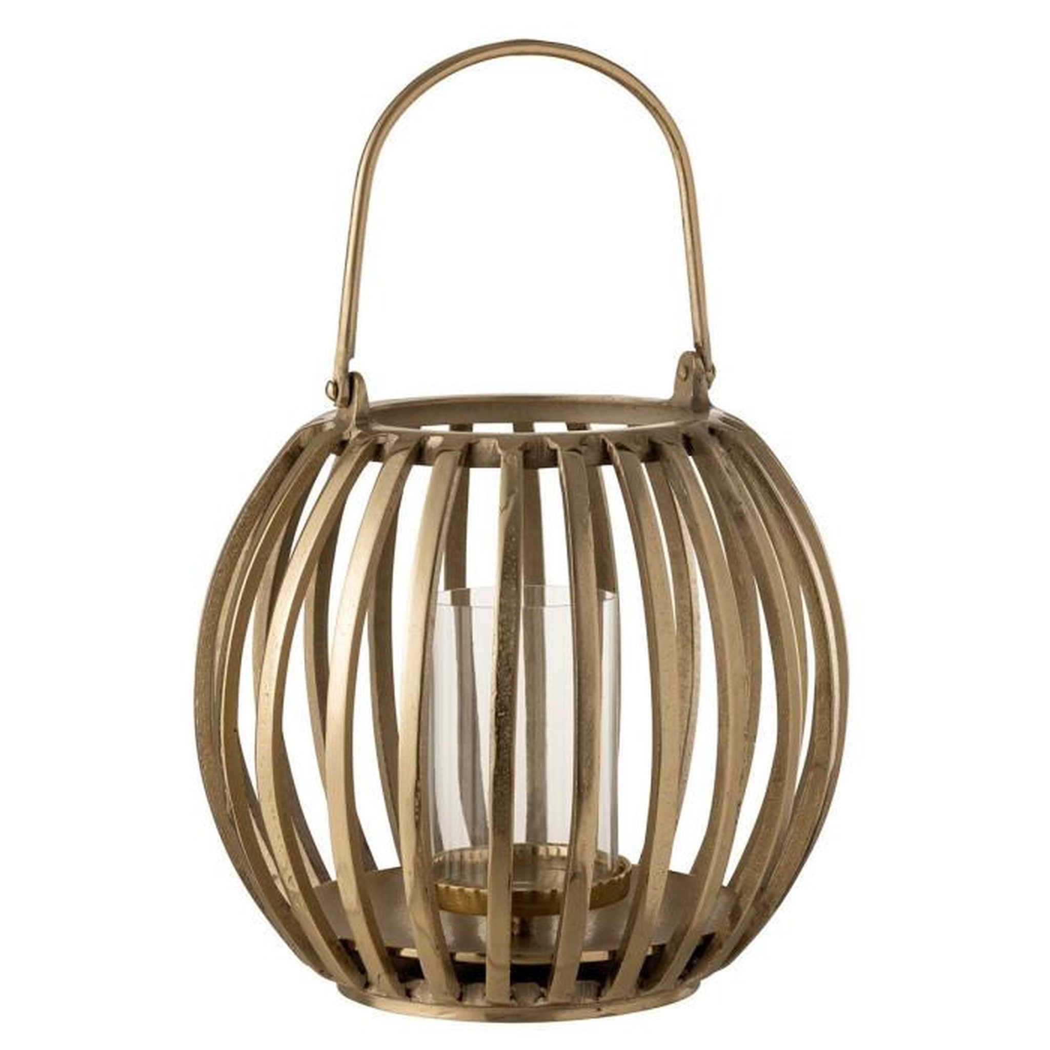 Voir la diapositive 1 : Paris Prix Lanterne Boule Design  Aluminium  35cm Or