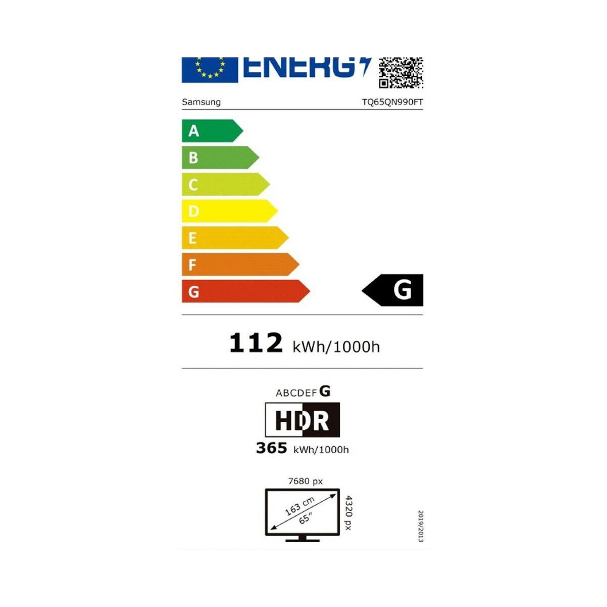 Samsung TV Mini Led NeoQLED TQ65QN990F 2025-65 pouces 164cm