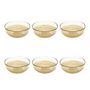 Voir la diapositive 1 : SECRET DE GOURMET Lot de 6 Coupelles en Verre  Celeste  15cm Doré