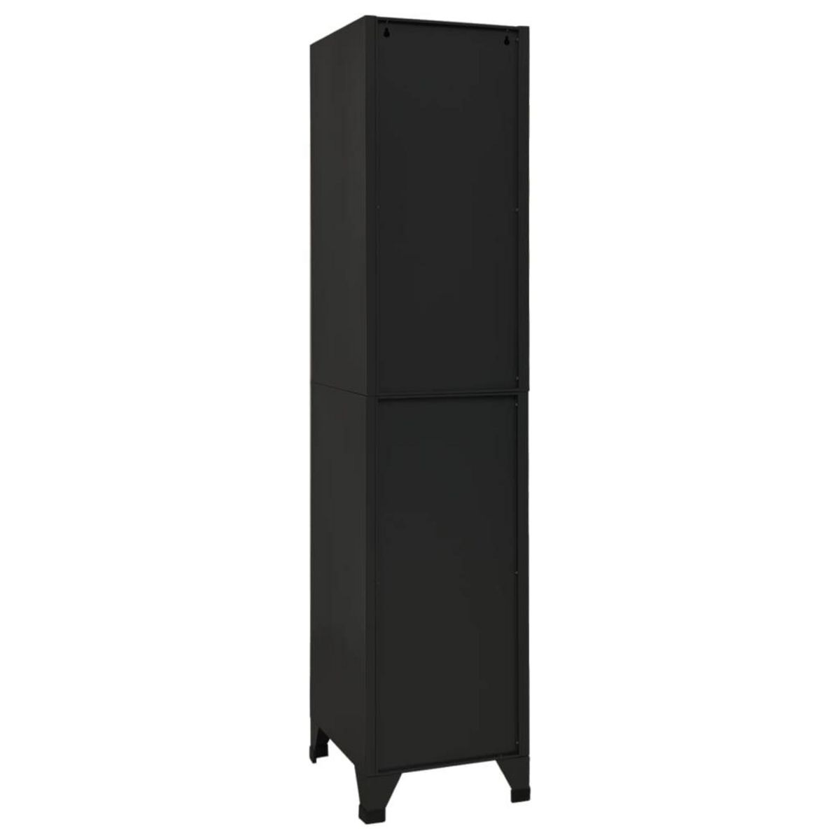 VIDAXL Armoire a casiers Noir 38x45x180 cm Acier