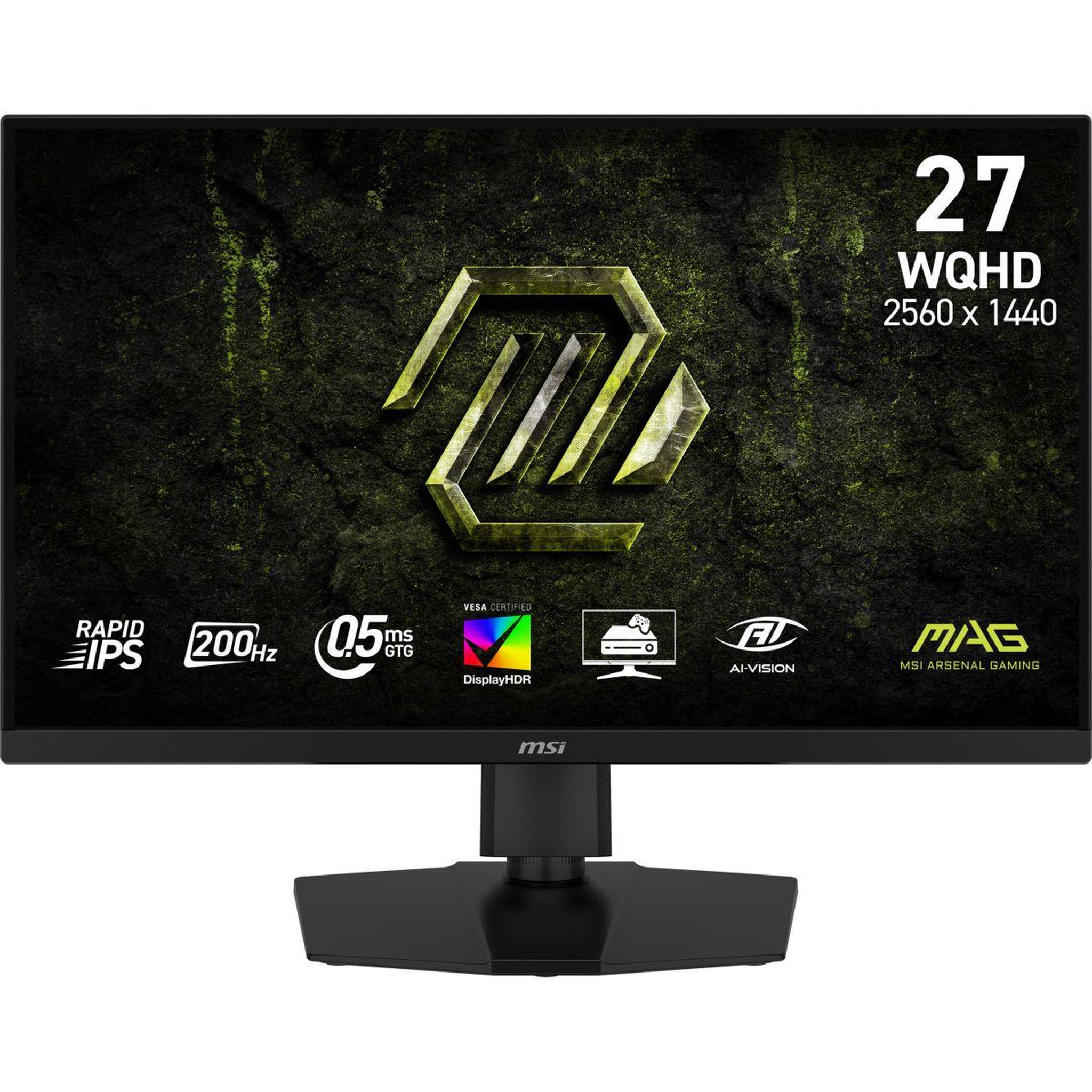 MSI Ecran pc gamer mag 272qpf e20 27  wqhd 200hz rapid ips hdr10