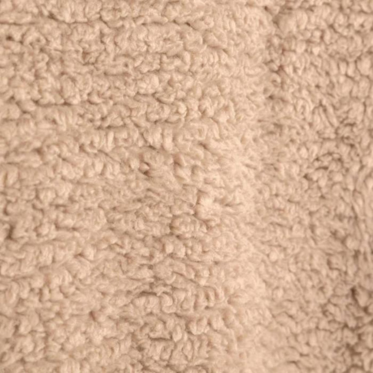 ATMOSPHERA Plaid Sweat en Sherpa  Bouclette  70x85cm Beige