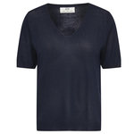 JACQUELINE DE YONG T-Shirt Marine Femme JDY Laya. Coloris disponibles : Bleu