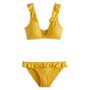 INEXTENSO Bikini avec volants jaune femme