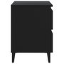 Voir la diapositive 4 : VIDAXL Table de chevet noir 40x35x50 cm bois d'ingenierie