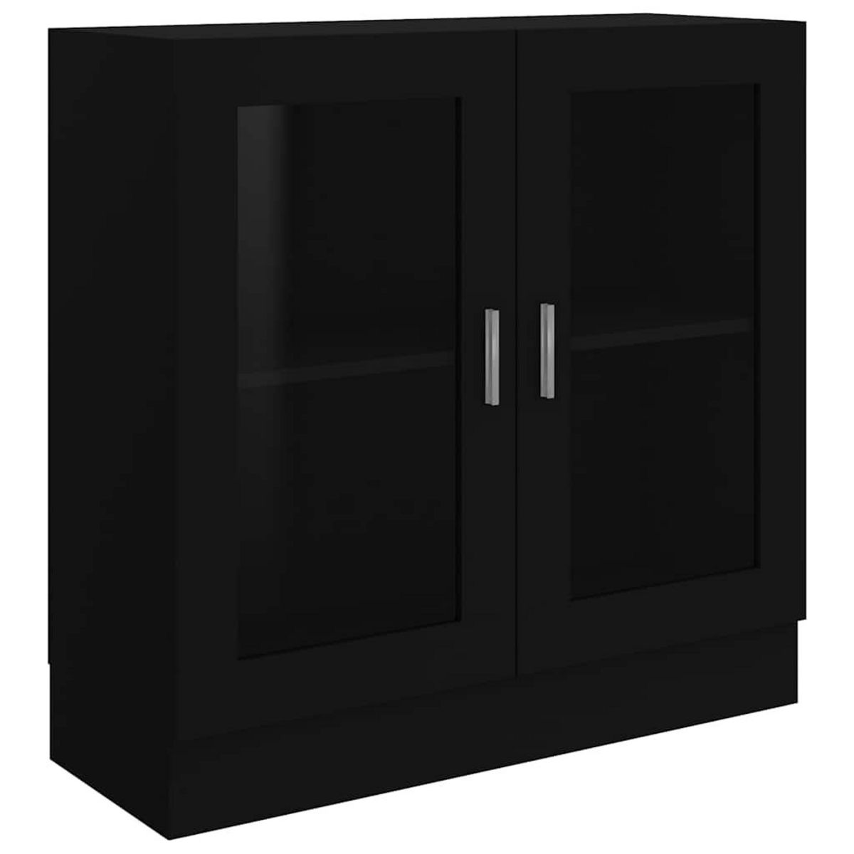 VIDAXL Armoire a vitrine noir 82,5x30,5x80 cm Bois d'ingenierie
