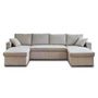 Voir la diapositive 6 : BEST MOBILIER Cyrus - canapé panoramique en u - 7 places - convertible avec coffre - en velours côtelé