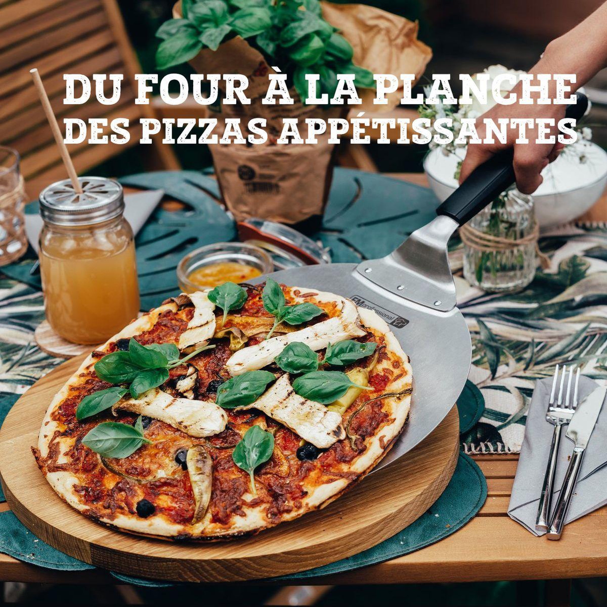 Voir la diapositive 6 : FM PROFESSIONAL Pelle à pizza ou tarte flambée 49 cm fm professional pizza