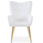 Voir la diapositive 2 : Paris Prix Fauteuil Scandinave Bouclette  Dolna  100cm Blanc